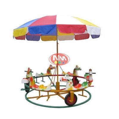 Đu đạp chân trên ray 12 chỗ composite