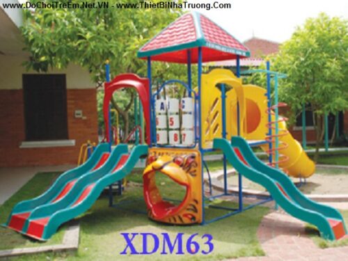 Liên hoàn 3 khối cầu trượt ống