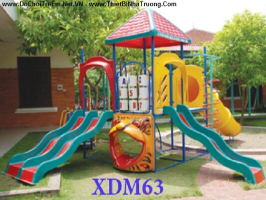 Liên hoàn 3 khối cầu trượt ống