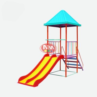 Nhà chòi cầu trượt máng đôi Nhà chòi cầu trượt máng đôi