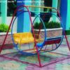 Đu treo hình tròn 6 chỗ ghế nhựa composite