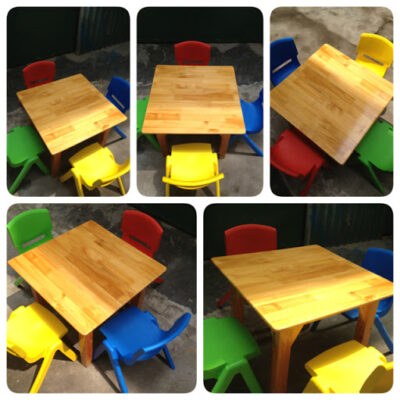 bàn vuông mầm non