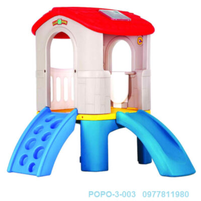 Cầu trượt tàu hoả 1 khối