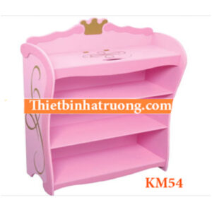 Giá sách màu hồng